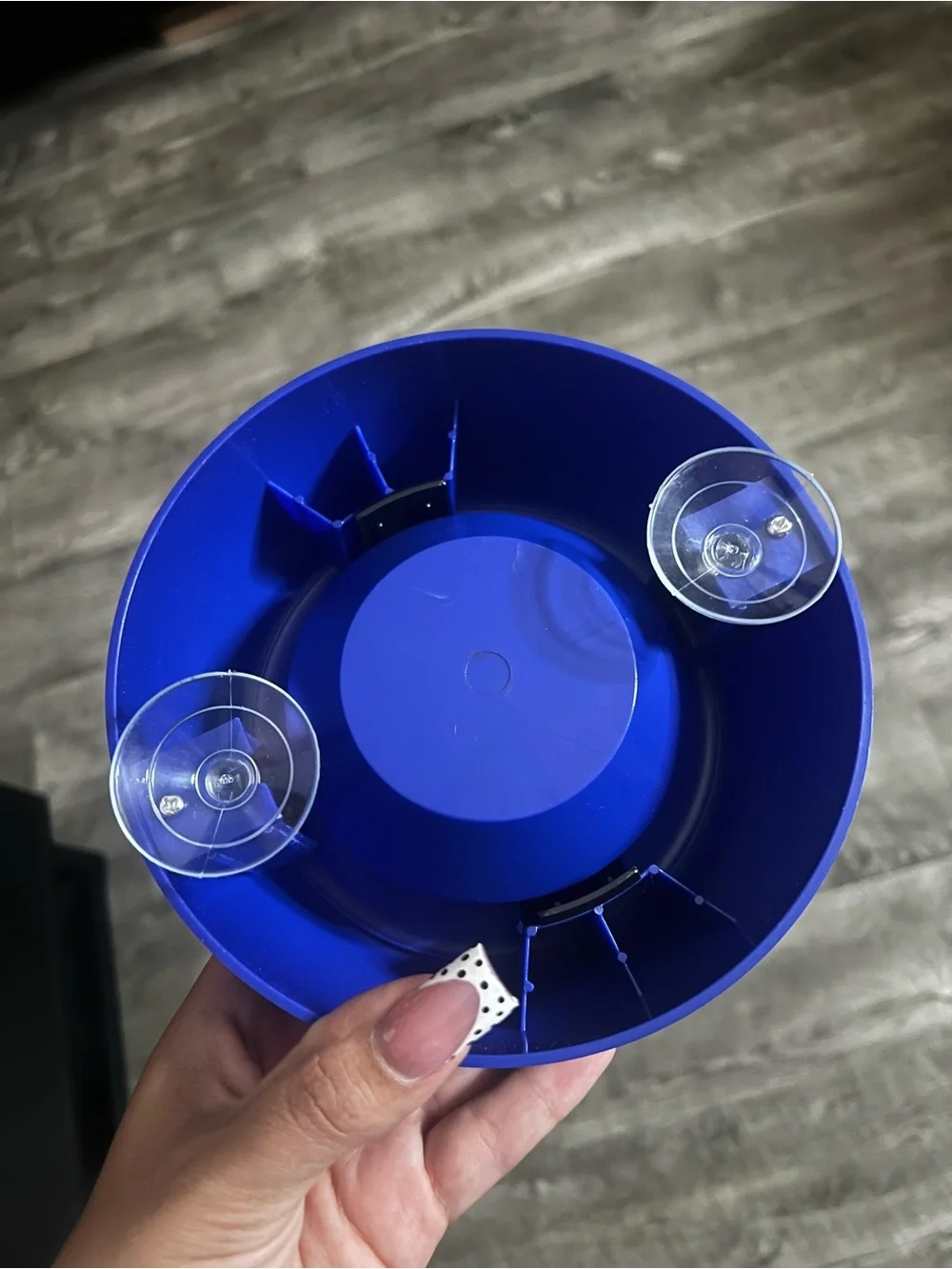 Blue Slow Feeder Dog Lick Bowl - Interactive Licking & Enrichment Toy